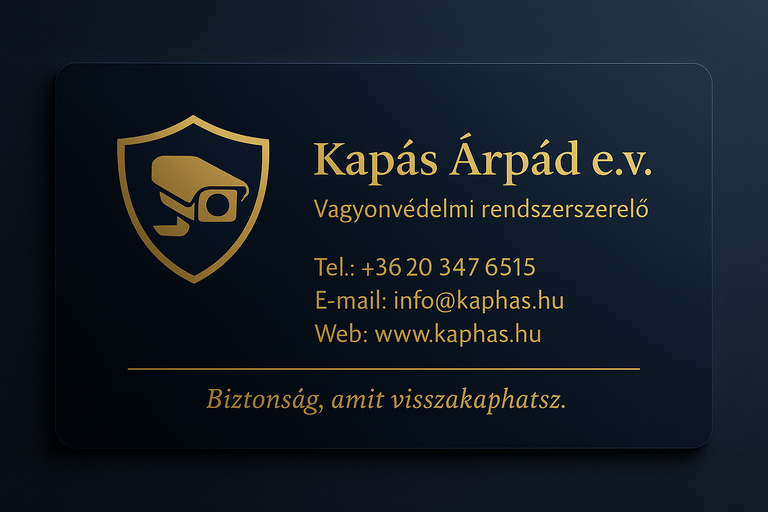 Névjegykártya – hátul